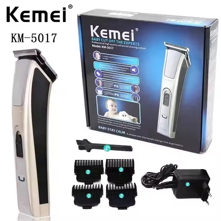 Kemei Km-5017 Cordless Rechargeable Hair Clipper Advanced Hair Clipper for Men