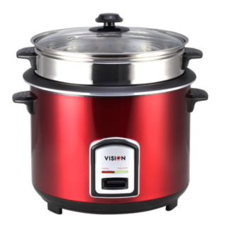 VISION Rice Cooker 1.8 L REL-40-06 SS Red Double Pot