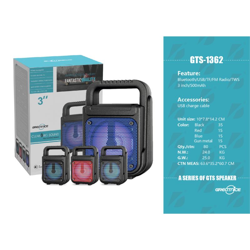 GTS 1362 Extra Bass Portable Speaker - Image 2