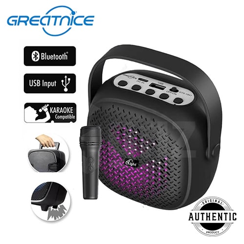 GREATNICE GTS-1941 Portable Bluetooth Speaker USB TF Card FM Radio Supported Lighting Wireless Speaker With Mic - Image 2