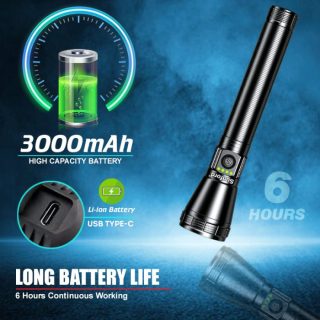 Sunfoard SF-473ZL Telescopic Zoomable 20W High Powered White Laser LED Flashlight -