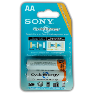 Sony 1.2V AA Rechargeable Battery 4300mAh (Pair)