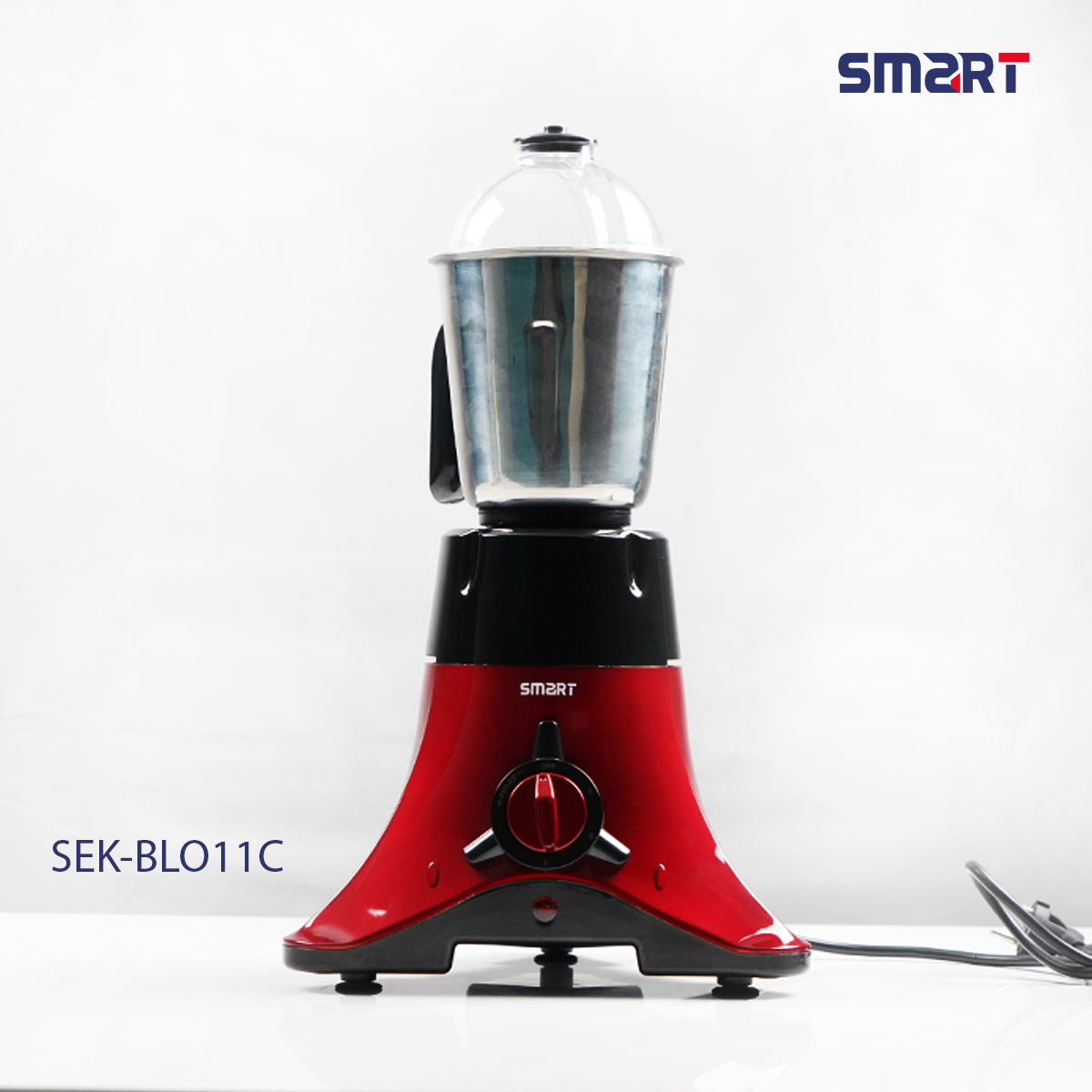 SMART SEK-BL011C 3-in-1 Mixer/Grinder: 700W, Stainless Steel Blender, Multiple Jars - Powerful, Efficient, Easy to Clean