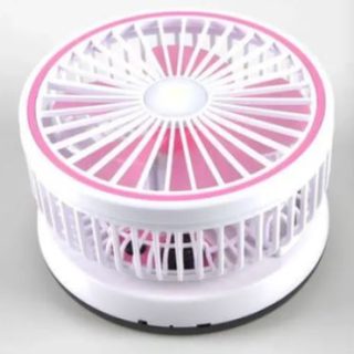 2026 Rechargeable Folding Desk Fan With LED Light